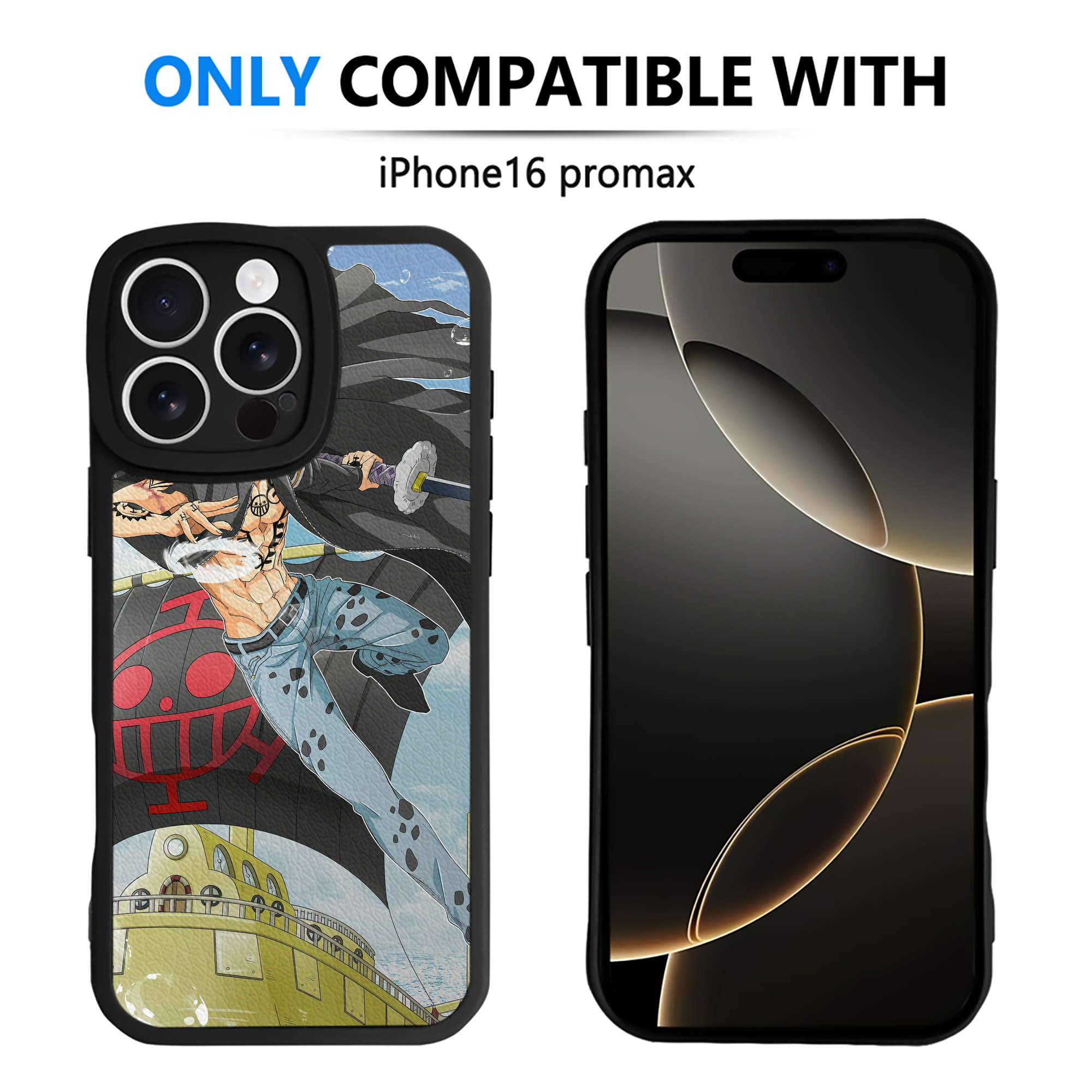 （画像用） ワンピース ONE PIECE 【iPhone 16シリーズ対応】シリコンスマホケース（レザー調） 材質：シリコン
